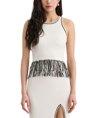 Dottie Fringe Racer Tank by TOCCIN