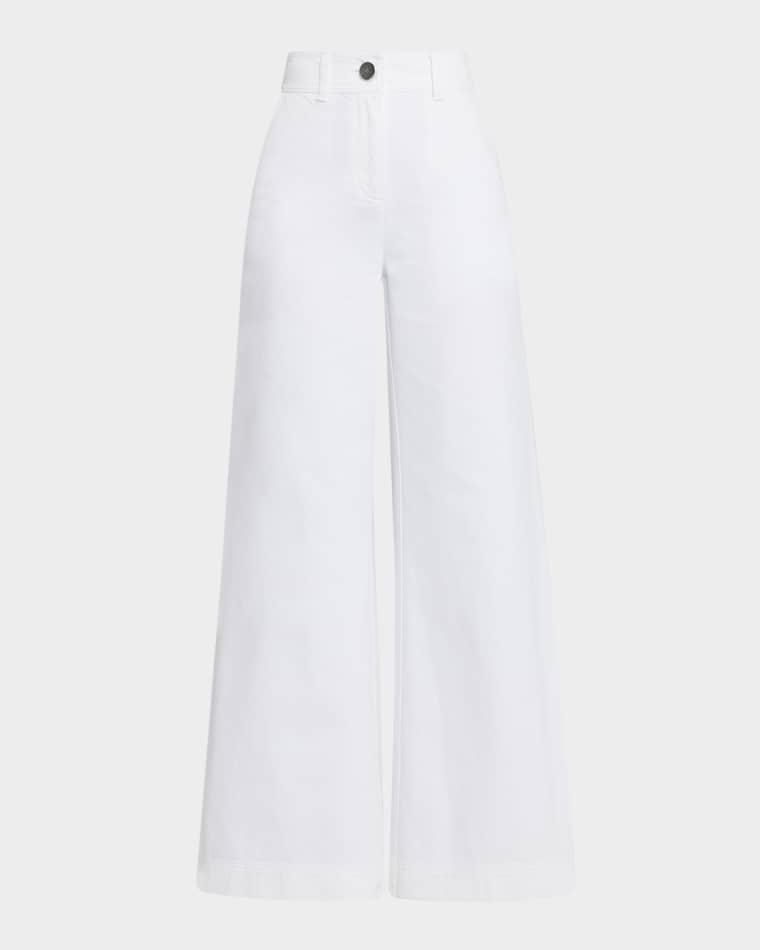 Eileen Wide-Leg Jeans with Slits by TOCCIN