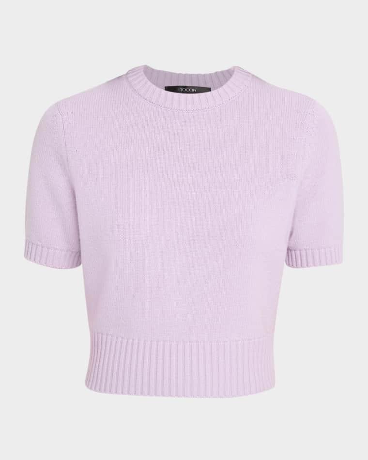 Elsie Short-Sleeve Sweater by TOCCIN