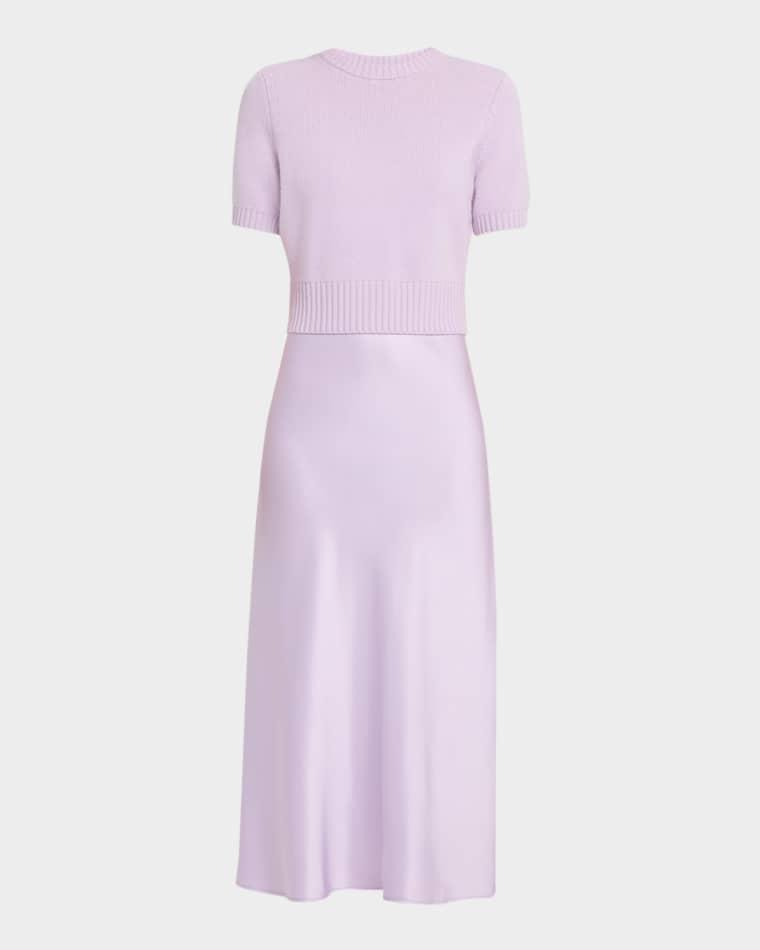Fleur Combo Midi Dress by TOCCIN