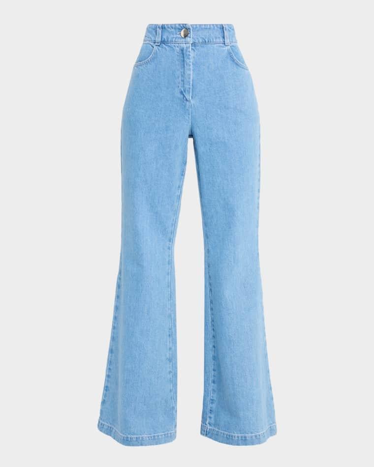Gaia Denim Flare Pants by TOCCIN