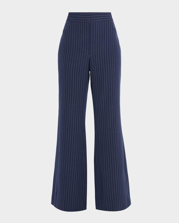 Gaia Striped Flare Pants by TOCCIN