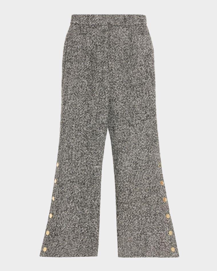 Gracie Button Wide-Leg Pants by TOCCIN