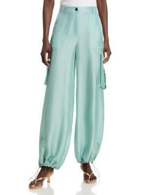 James Mid Rise Wide Leg Cargo Pants by TOCCIN