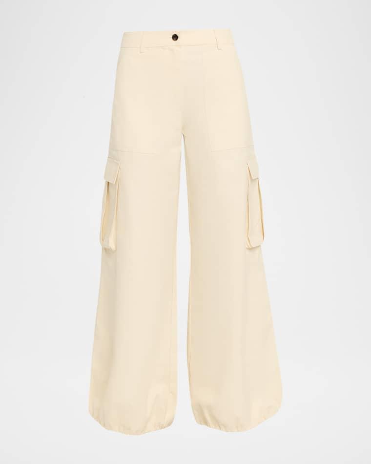 James Wide-Leg Cargo Pants by TOCCIN