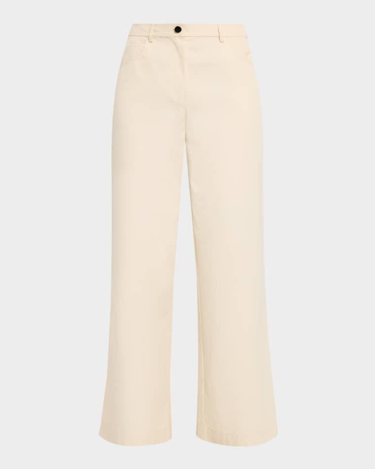 Nell Straight-Leg Chino Pants by TOCCIN