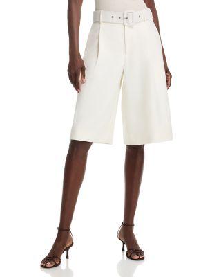 Nina Belted Culotte Shorts by TOCCIN