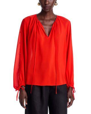 Oletta Long Sleeve Blouse by TOCCIN