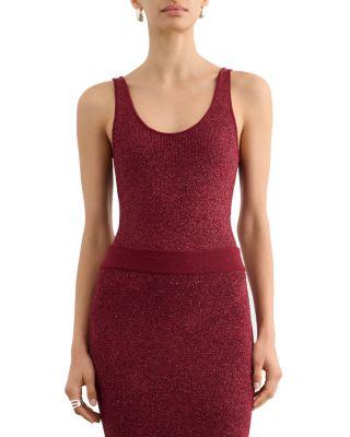 Sheila Scoop Neck Embellished Bodysuit by TOCCIN