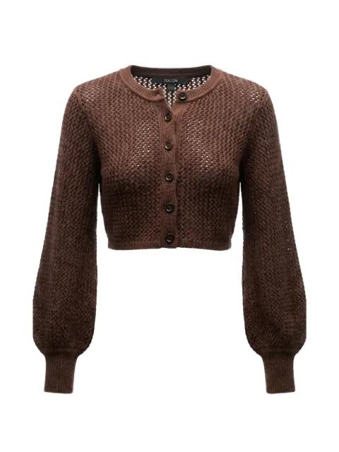 Tori open-knit cropped cardigan by TOCCIN