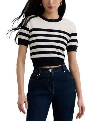 Velda Short Sleeve Sweater by TOCCIN