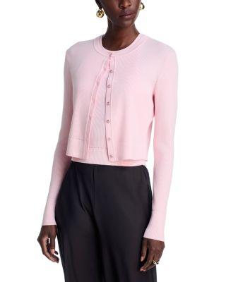 Zoe Cropped Cardigan Sweater by TOCCIN