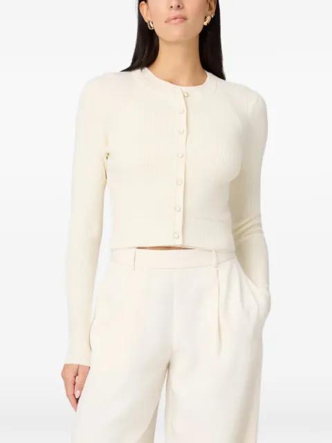 Zoe ribbed slim-fit cardigan by TOCCIN