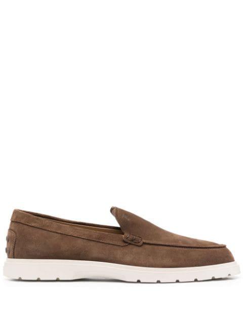30mm slip-on suede loafers by TODS