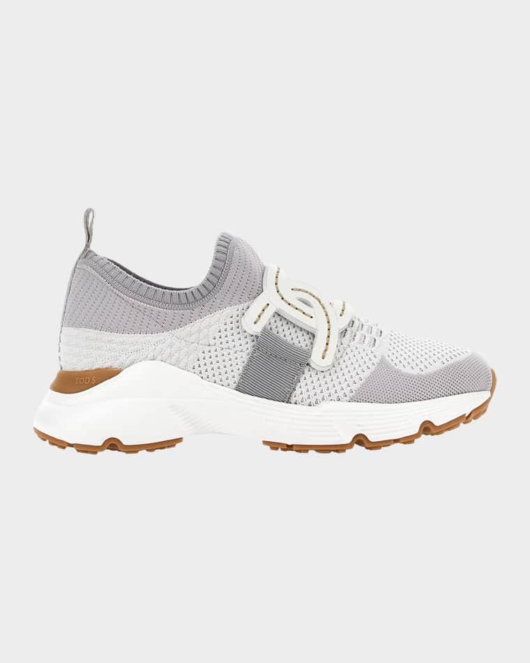 Chain-Link Embellished Sock Sneakers by TODS