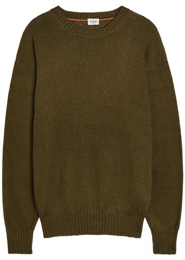 Crew-neck cotton-knit jumper by TODS