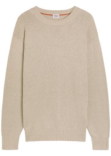 Crew-neck cotton-knit jumper by TODS