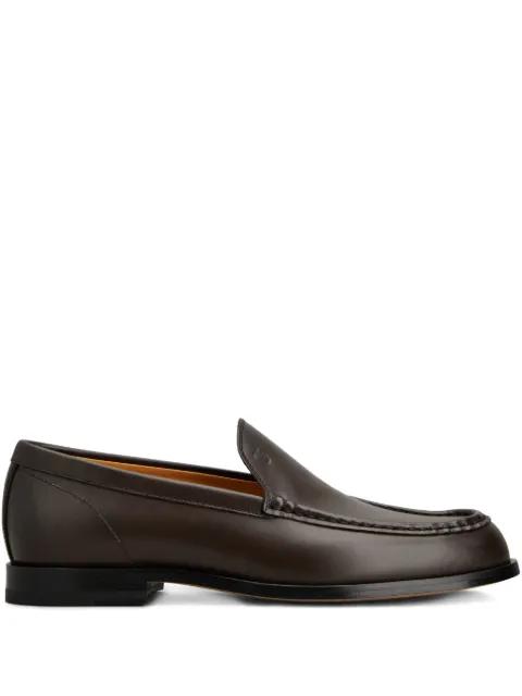 Cuoio 96L stitch-detail loafers by TODS