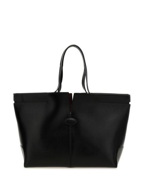 Folio leather tote bag by TODS
