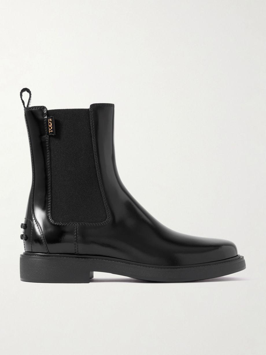 Glossed-leather Chelsea boots by TODS