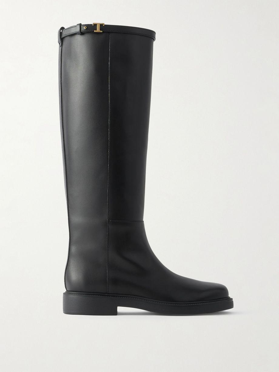 Gomma embellished leather knee boots by TODS