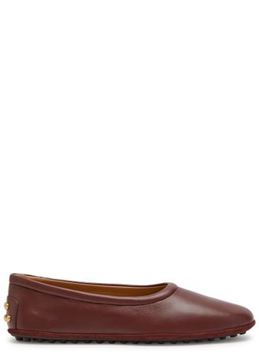 Gomma leather ballet flats by TODS