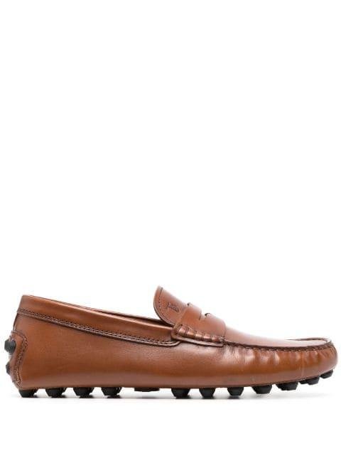 Gommino Bubble leather driving moccasins by TODS