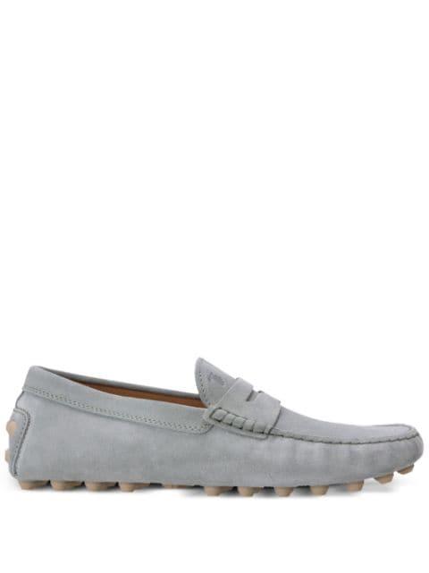 Gommino Bubble suede driving shoes by TODS