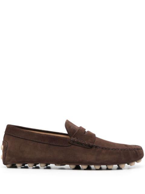 Gommino calf-suede loafers by TODS