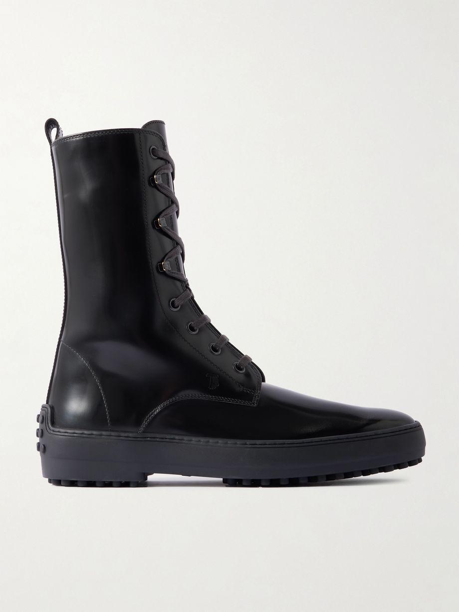 Gommino glossed-leather ankle boots by TODS
