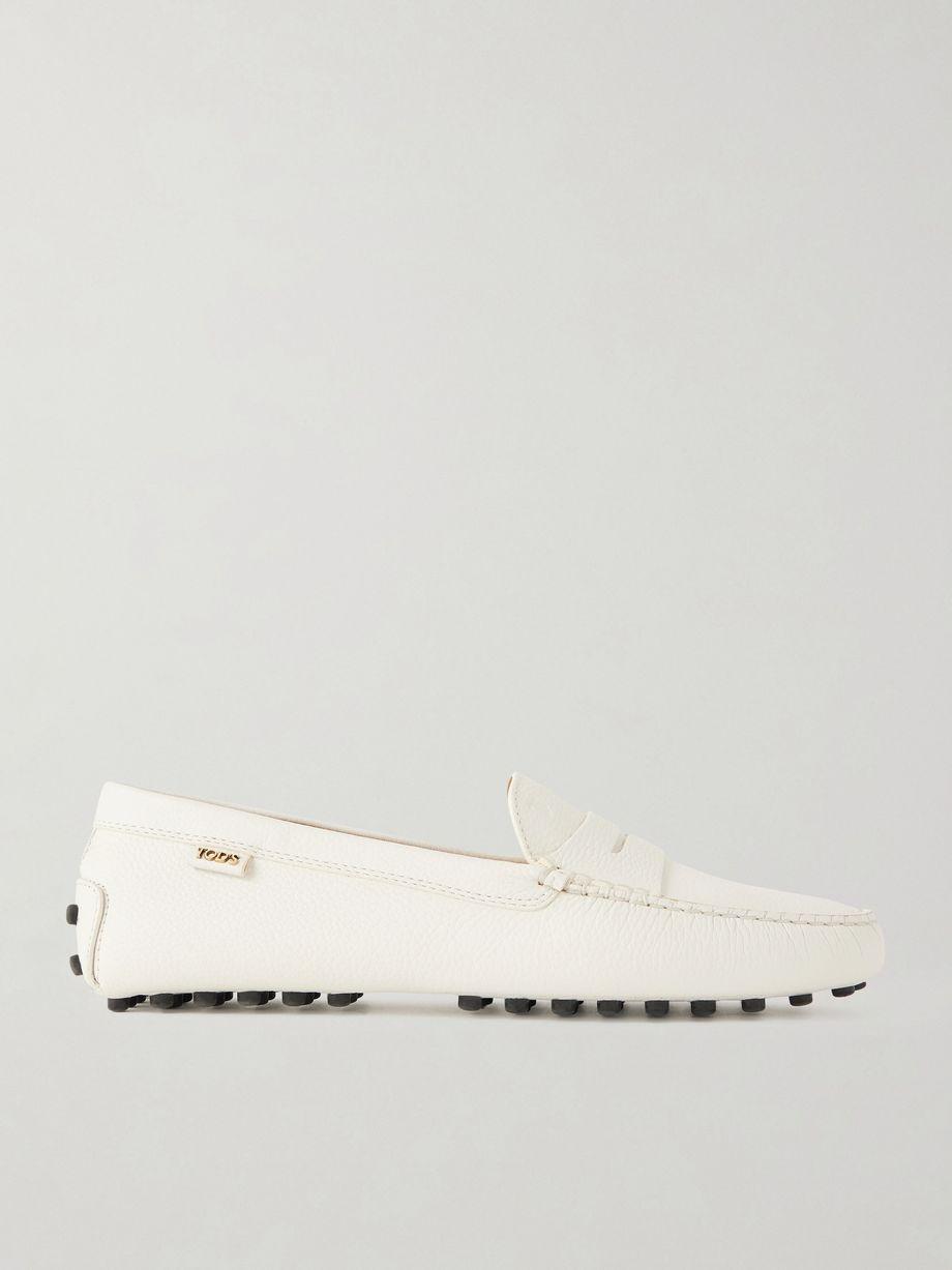 Gommino textured-leather loafers by TODS