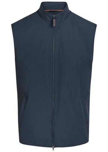 High-neck stretch-shell gilet by TODS