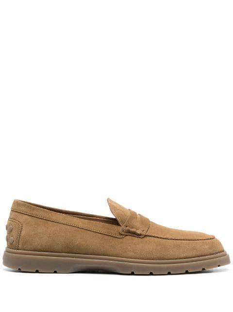 Ibrido tonal-stitching loafers by TODS