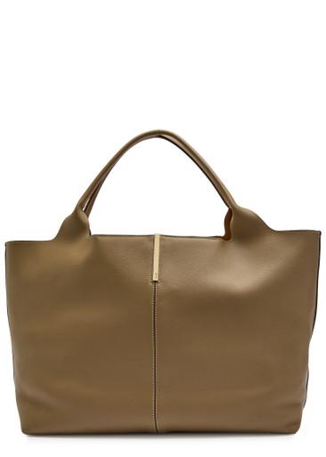 Large leather tote bag by TODS
