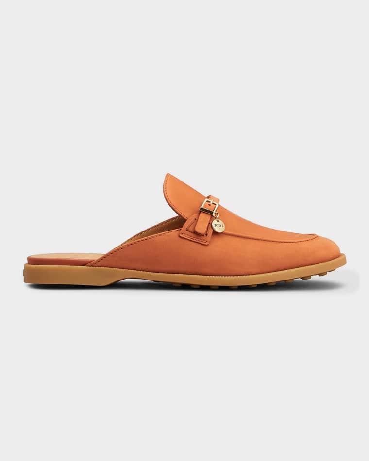 Leather Round-Toe Mules by TODS