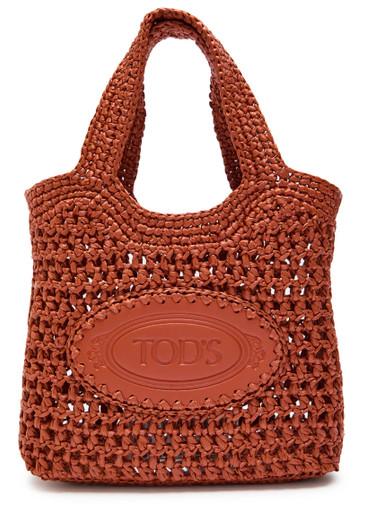 Manici mini raffia top handle bag by TODS