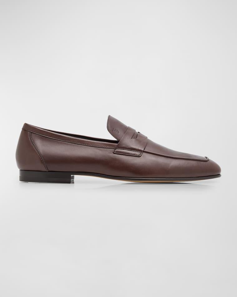 Men's Leather Penny Loafers by TODS