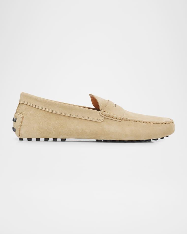 Men's Mocassino Gommino Suede Driving Shoes by TODS