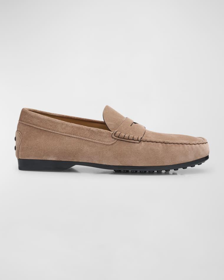 Men's Suede Penny Loafers by TODS
