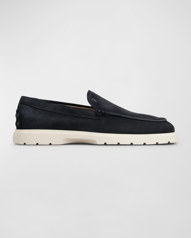 Men's Suede Penny Loafers by TODS
