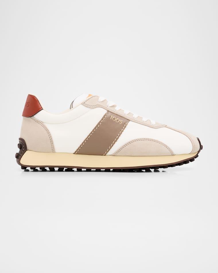 Men's T Vintage Leather & Fabric Low-Top Sneakers by TODS