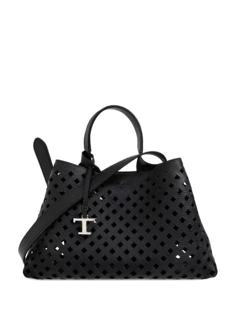 Micro Apa perforated-leather tote bag by TODS