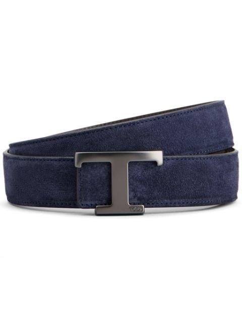 New T leather reversible belt by TODS