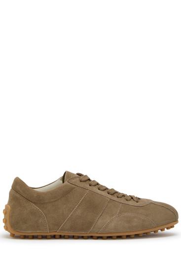 Panelled suede sneakers by TODS