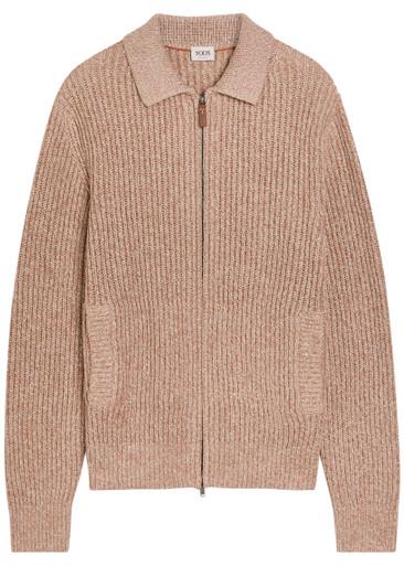 Ribbed cotton-knit cardigan by TODS