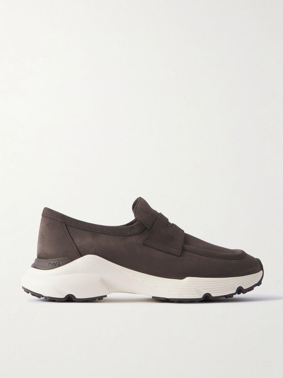 Shearling-lined suede loafers by TODS