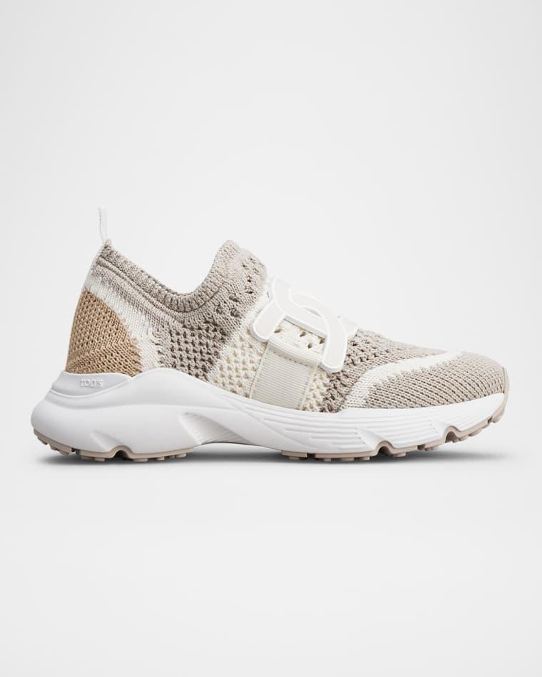 Stretch Woven Cotton Runner Sneakers by TODS