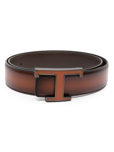 T Timeless reversible leather belt by TODS