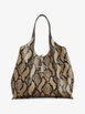 T Timeless snakeskin-effect tote bag by TODS