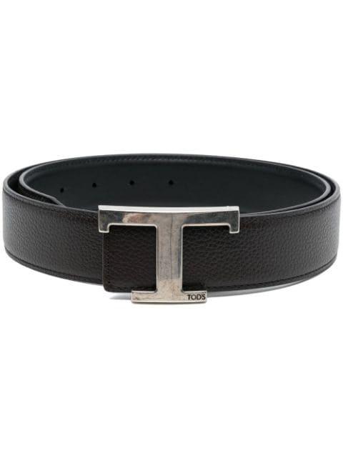 T-logo buckle belt by TODS